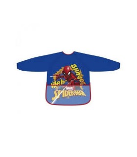 Delantal pvc brillo manga larga de Spiderman