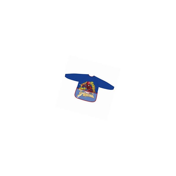 Delantal pvc brillo manga larga de Spiderman