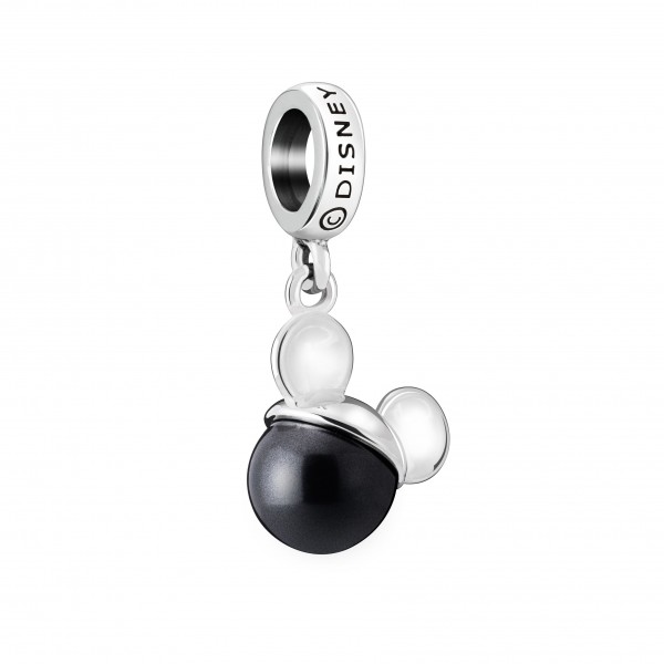 DISNEY MICKEY CHARM - BLACK PEARL SWAROVSKI CRYSTAL