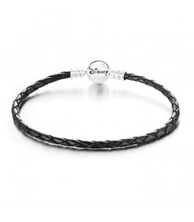PULSERA DE CUERO NEGRO DE DISNEY