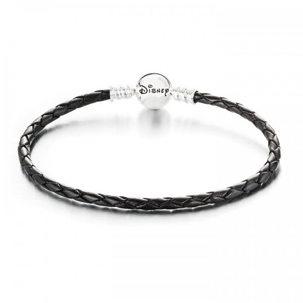 PULSERA DE CUERO NEGRO DE DISNEY
