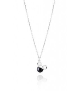 COLLAR DISNEY MICKEY PEARL - PLATA ESTERLINA BRILLANTE, SWAROVSKI CRYSTAL BLACK PEARL