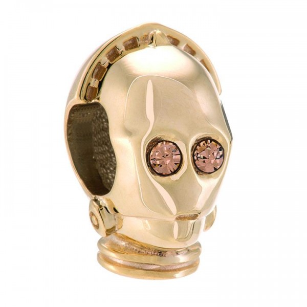 DISNEY - C3PO - GALVANOPLASTIA DE ORO CON CRISTAL DE SWAROVSKI