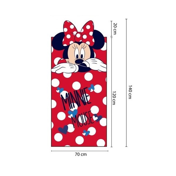 TOALLA PLAYA MICROFIBRA MINNIE