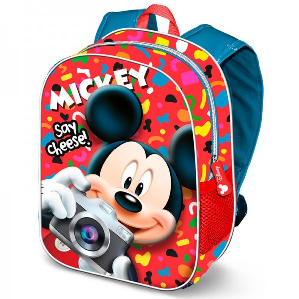 Mochila 3D Say Cheese Mickey Disney 31cm