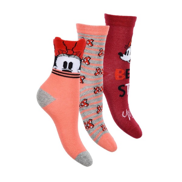 Pack 3 calcetines Minnie 3D