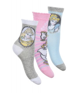 Pack 3 calcetines Princesas Disney