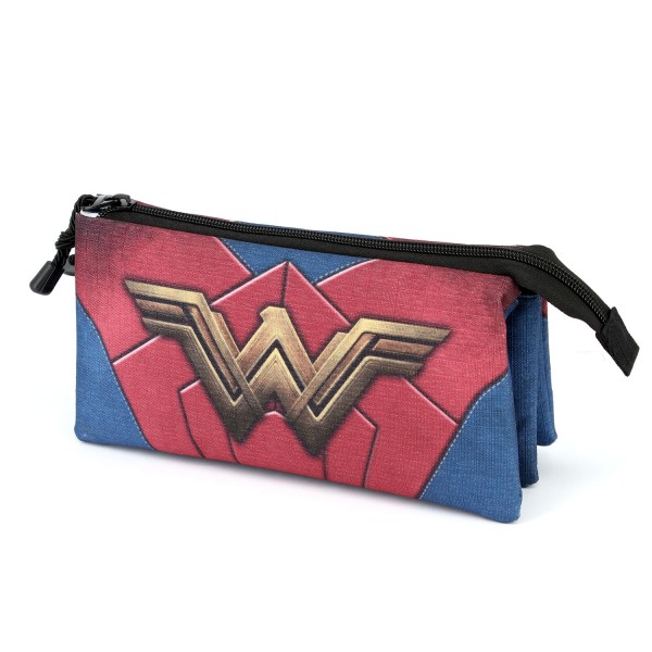 WONDER WOMAN MULTICOLOR ESTUCHE PORTATODO TRIPLE HS EMBLEM