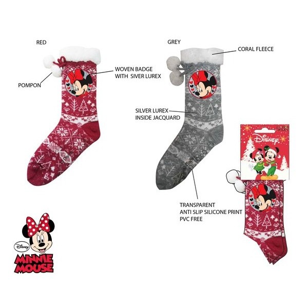 CALCETINES MINNIE NAVIDAD