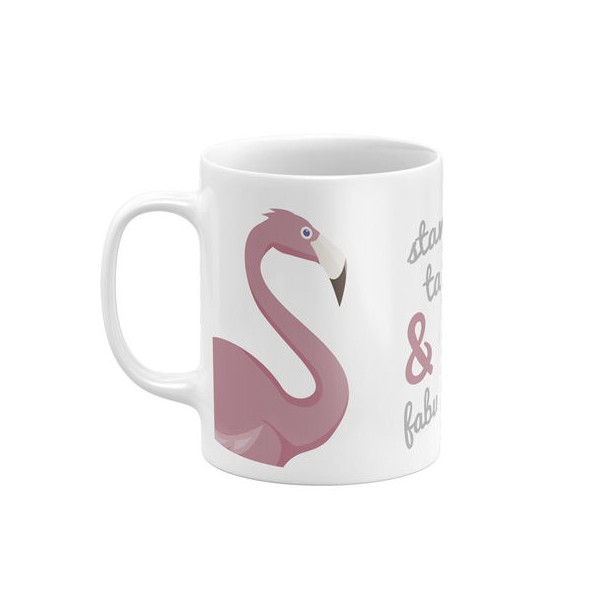 TAZA CERAMICA EN CAJA DE ZASKA 'FLAMINGO'
