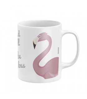 TAZA CERAMICA EN CAJA DE ZASKA 'FLAMINGO'