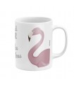 Taza ceramica en caja de Zaska 'Flamingo'