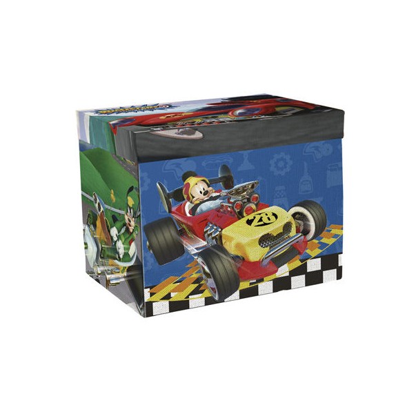 Caja almacenaje con tapiz de Mickey Mouse 'Roadster Racers'