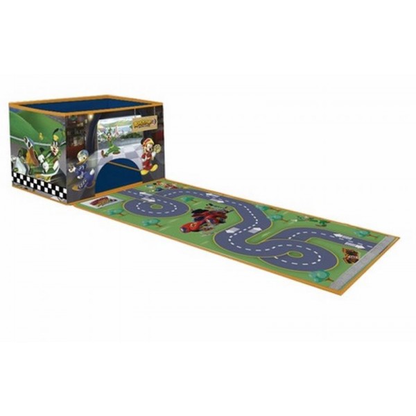 Caja de almacenaje con tapiz enrollable de Mickey Mouse