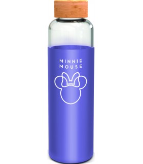BOTELLA DE CRISTAL CON FUNDA DE SILICOLA