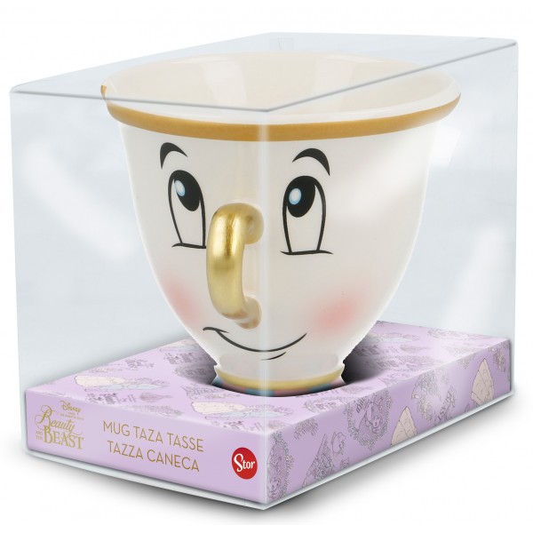 Taza 3D Chip La Bella y la Bestia Disney