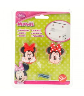 SET 2 TIRADORES LASER 4.5*4.5 MINNIE MOUSE
