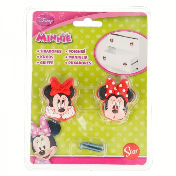 SET 2 TIRADORES LASER 4.5*4.5 MINNIE MOUSE