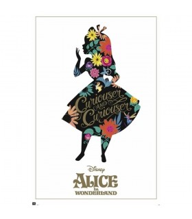 X POSTER ALICE IN WONDERLAND SILHOUETTE