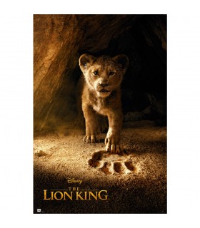 POSTER DISNEY EL REY LEON SIMBA REAL ACTION