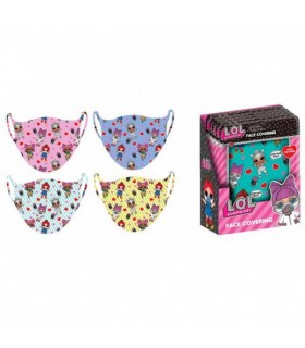 Mascarilla infantil reutilizable neopreno LOL Surprise