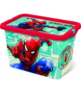 Caja Click 7 L Spiderman comic Book