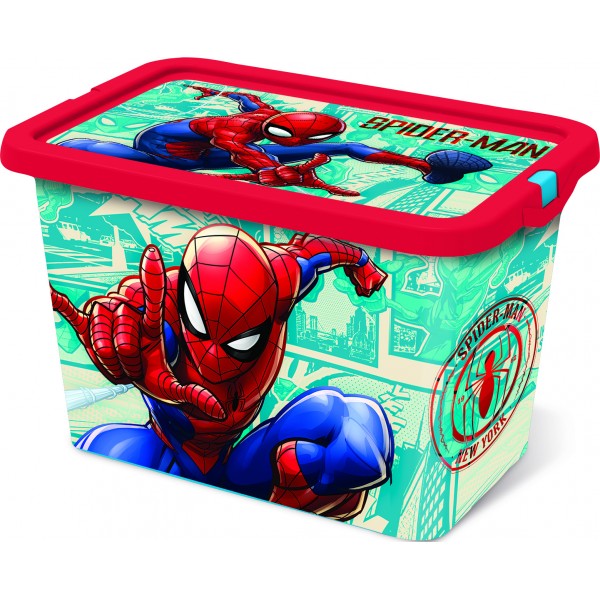 Caja Click 7 L Spiderman comic Book