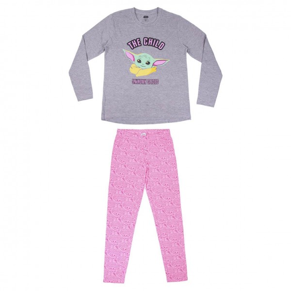 PIJAMA LARGO ADULTO THE MANDALORIAN THE CHILD
