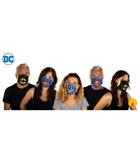 MASCARILLAS ADULTO DE TELA 100% POLIÉSTER DC COMIC