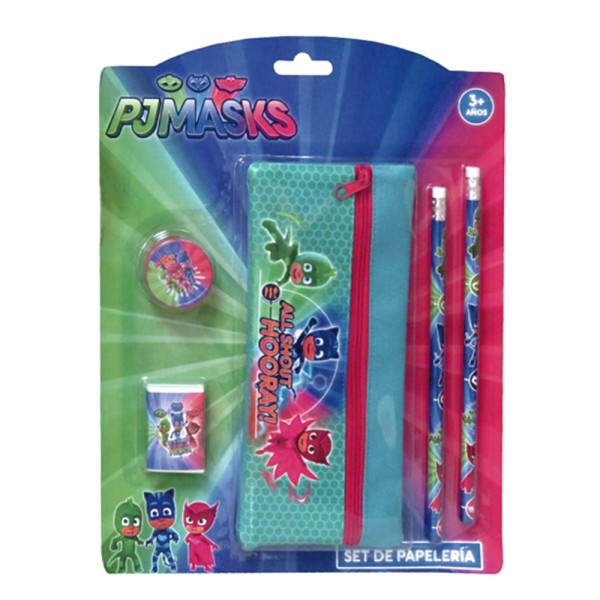 PJ conjunto de máscaras material escolar