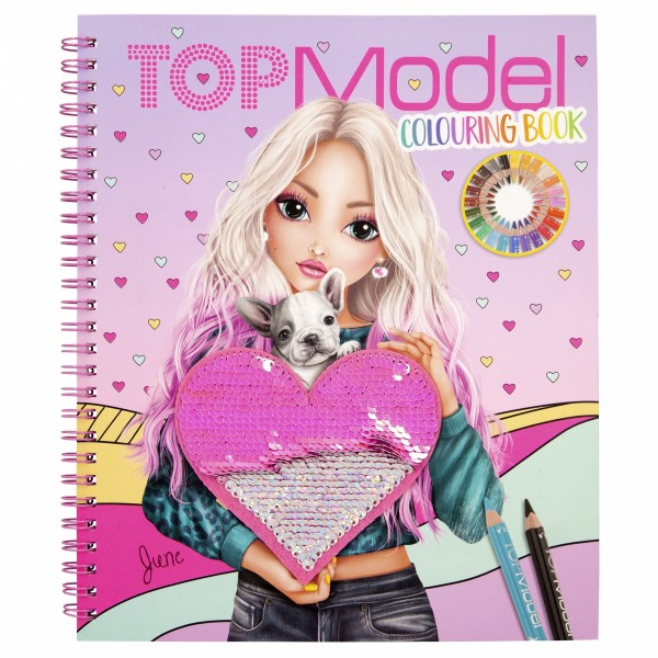 Libro para colorearcon lentejuelas