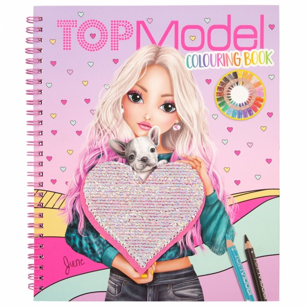 Libro para colorearcon lentejuelas