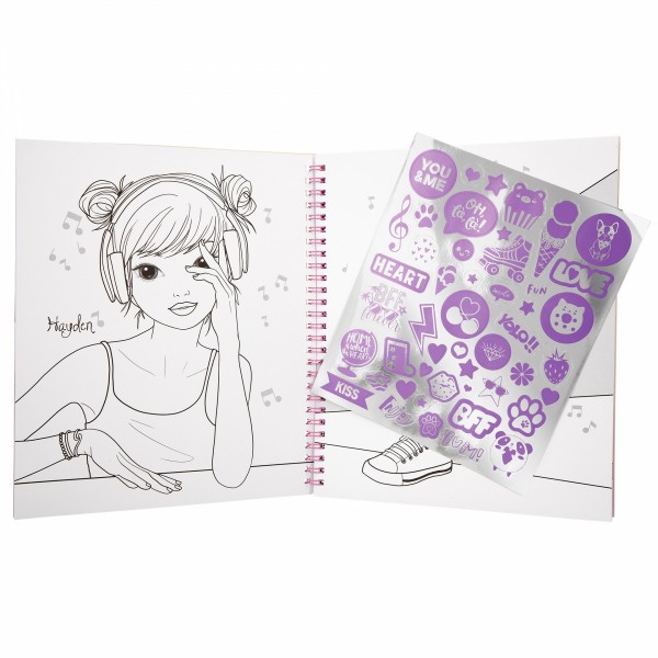 Libro para colorearcon lentejuelas