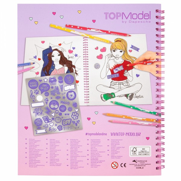 Libro para colorearcon lentejuelas
