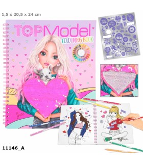 Libro para colorearcon lentejuelas