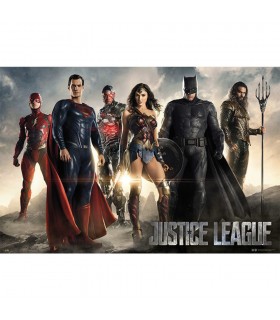 POSTER DC COMICS JUSTICE LEAGUE MOVIE ALL CHARACTERS