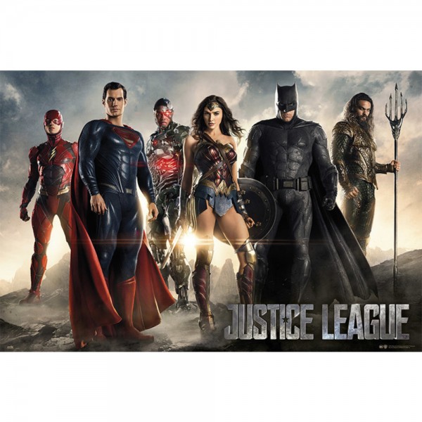 POSTER DC COMICS JUSTICE LEAGUE MOVIE ALL CHARACTERS