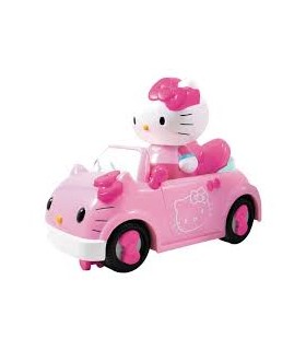 Vehículo radiocontrol con figura Hello kitty