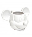 Taza de Cerámica Mickey 3D Blanca