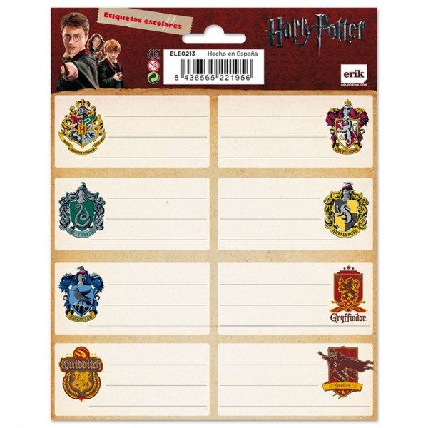 ETIQUETAS ADHESIVAS HARRY POTTER