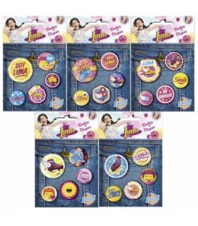 Set de 6 Chapas Soy Luna Surtido Accesorios