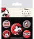 Disney Minnie Mouse-Paquete de chapas, multicolor,