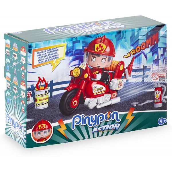 Moto de Bombero Pin y Pon Action