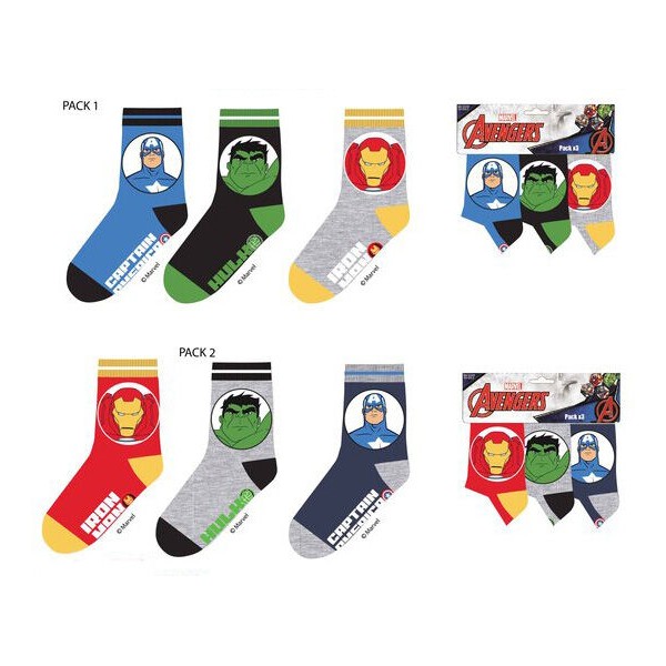 Pack 3 calcetines de Avengers