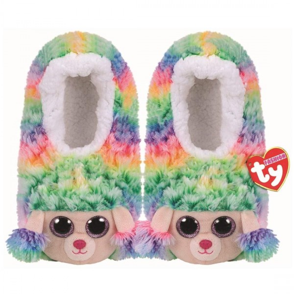 TY Fashion Slipper Socks Rainbow