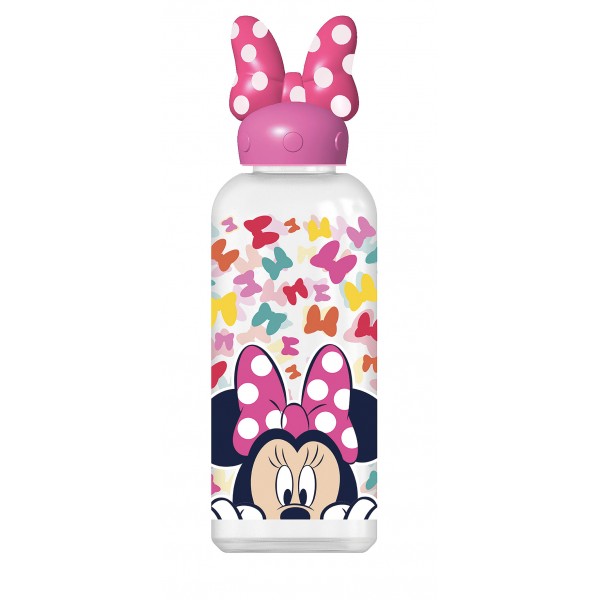 BOTELLA FIGURITA 3D 560 ML MINNIE SO EDGY BOWS