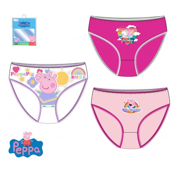 CAJA 3 SLIPS PEPPA PIG