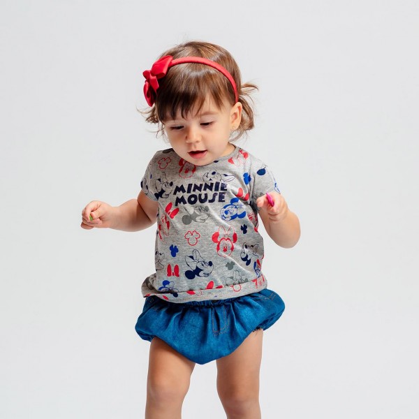 CAMISETA CORTA SINGLE JERSEY MINNIE