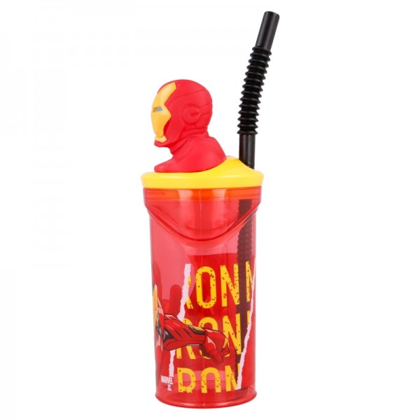 VASO FIGURITA 3D 360 ML AVENGERS COMIC HEROES IRON MAN