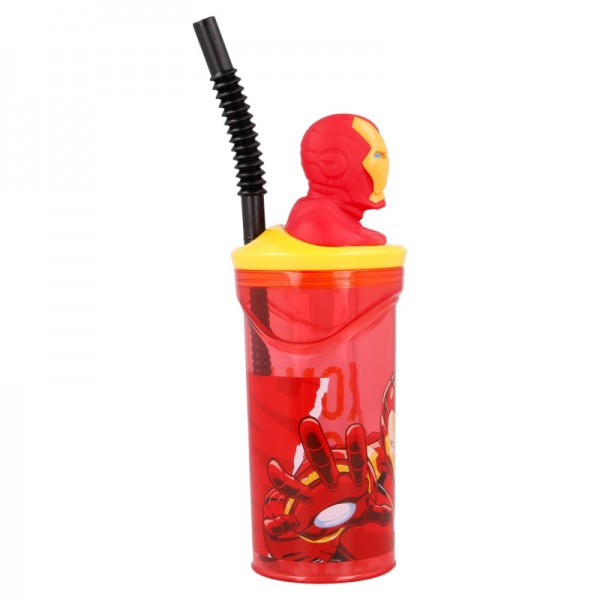 VASO FIGURITA 3D 360 ML AVENGERS COMIC HEROES IRON MAN